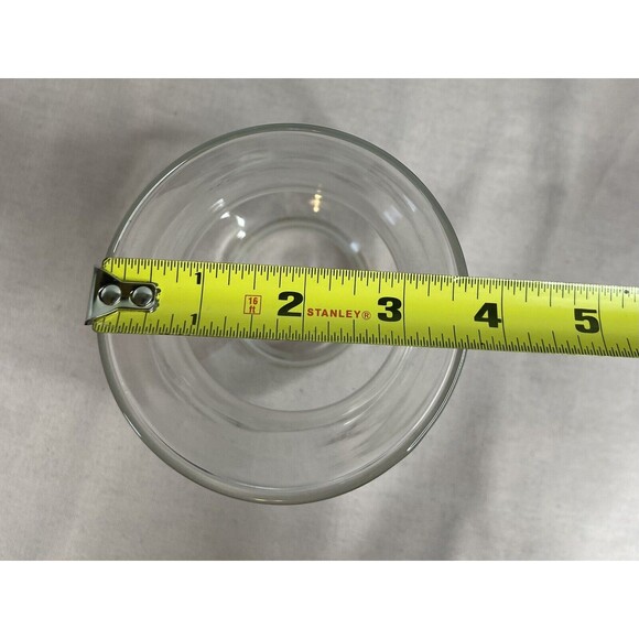 Vintage Glass Christmas Replacement Hurricane Chimney/Oil Lamp Globe w/ Red Bow - Picture 5 of 6